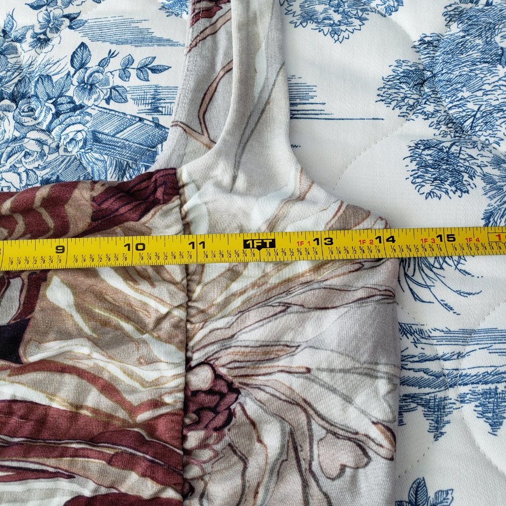 Wilfred Aritzia Ruched Mini Floral Print Square Neck Lydia Dress - Picture 6 of 10